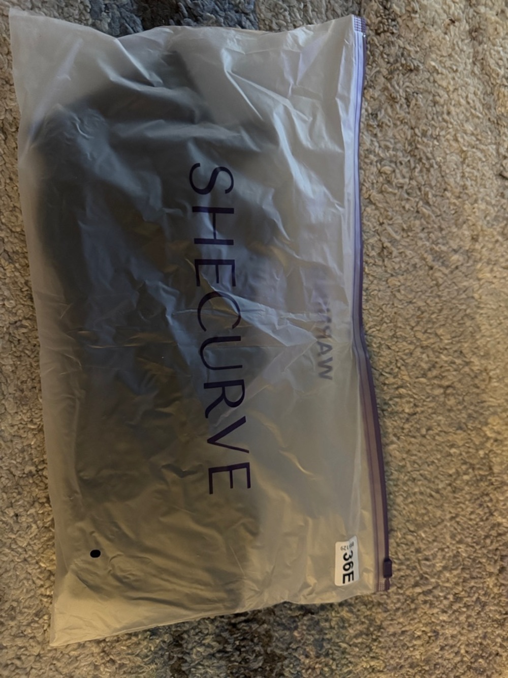 SHECURVE Black Women's Bra - 36E